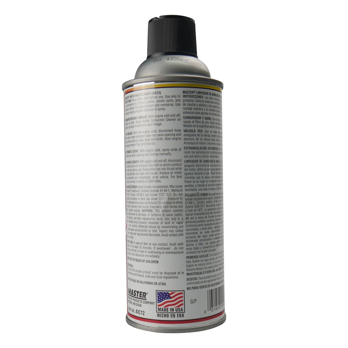 Air Intake Cleaner Lubes, Protect 368g - Master