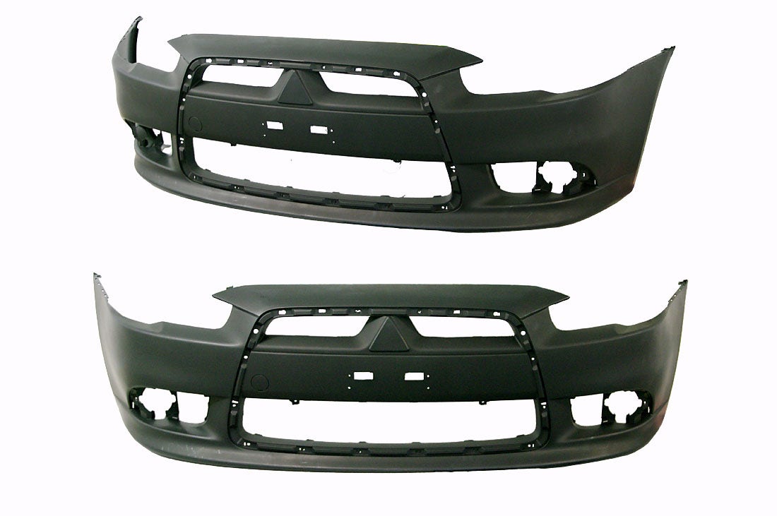 Front Bumper Bar Cover (Without Washer Jet Holes) Mitsubishi Lancer CJ 2007 - 2015 MBLC-BAR-85F - Sterling