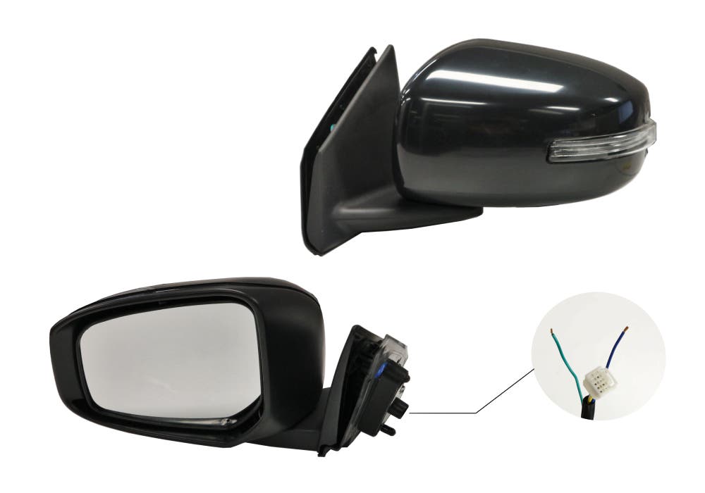 Door Mirror (LHS, with Folding and Blinker Light) Mitsubishi Lancer CJ/CF 2007 - 2017 MBLC - DOM - 61L - Sterling Parts - Exterior Mirrors - Sterling Parts