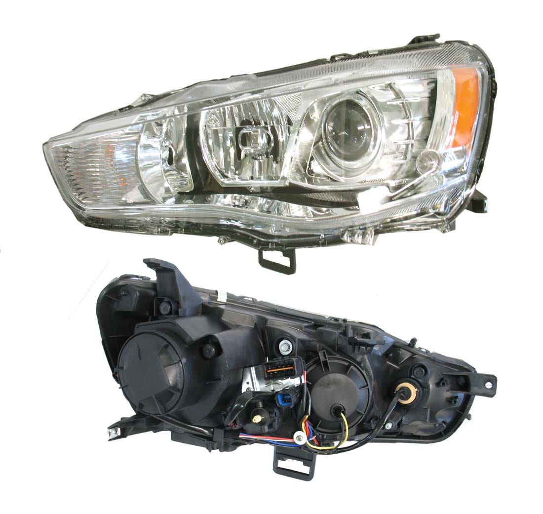 Headlight (LHS, Xenon Chrome) Mitsubishi Outlander ZH 2009 - 2012 MBOL - HEL - 10L - Sterling Parts - Headlight Assemblies - Sterling Parts