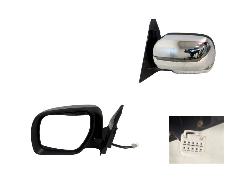 Door Mirror (LHS, Heated, Folding, Blinker, Puddle Lamp) Mitsubishi Pajero NS/NT/NW/NX 2006 - 2021 MBPJ - DOM - 78L - Sterling Parts - Exterior Mirrors - Sterling Parts