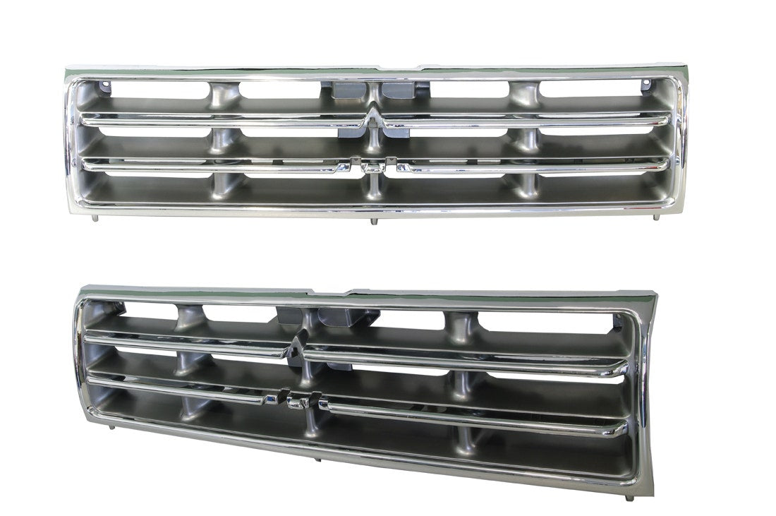 Front Grille (Chrome/Grey) Mitsubishi Pajero NL 1997 - 2000 MBPJ - GRI - 29F - Sterling Parts - Grilles & Bumper Parts - Sterling Parts