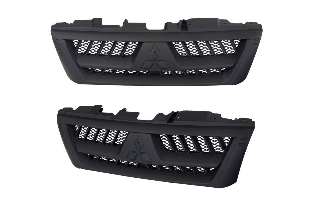 Front Grille (Silver Grey, Chrome Mould at Bottom) Mitsubishi Pajero NP 2002 - 2006 MBPJ - GRI - 33F - Sterling Parts - Grilles & Bumper Parts - Sterling Parts