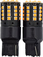 2pc LED Globes T20 W3 x 16Q (7443) Amber - Motolite | Universal Auto Spares