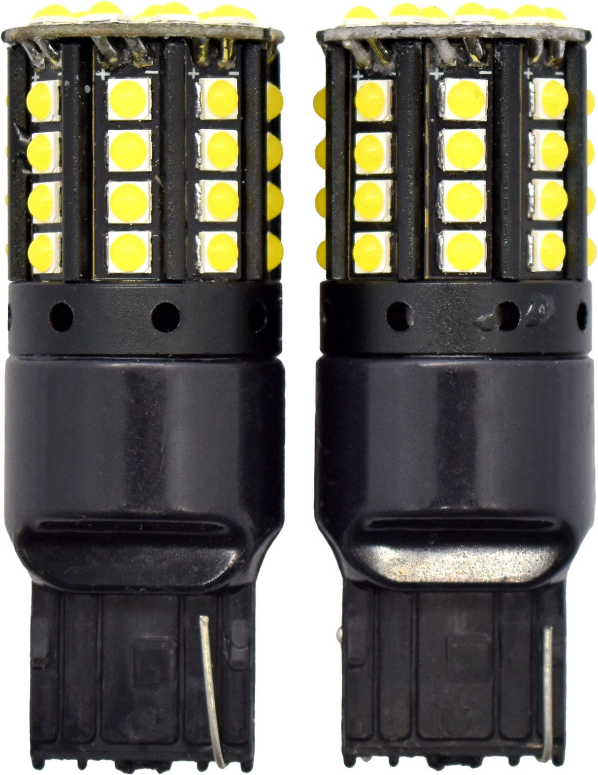 2pc LED Globes T20 W3 x 16Q (7443) White - Motolite | Universal Auto Spares