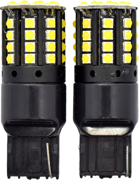 2pc LED Globes T20 W3 x 16Q (7443) White - Motolite | Universal Auto Spares