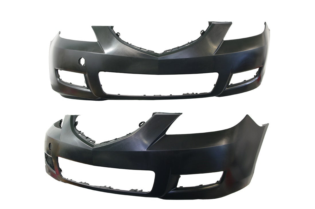 Front Bumper Bar Cover (Black, No Clips) Mazda 3 BK Sedan 2006 - 2008 MZ03 - BAR - 20F - Sterling Parts - Grilles & Bumper Parts - Sterling Parts