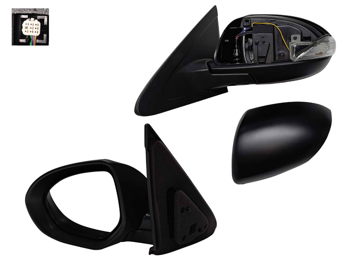Electric Door Mirror (LHS, with Blinker Light) Mazda 3 BL 2009 - 2014 MZ03 - DOM - 08L - Sterling Parts - Exterior Mirrors - Sterling Parts