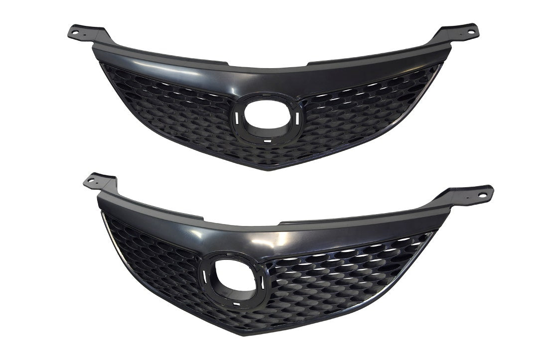 Front Grille (Black) Mazda 3 BK Sedan 2004 - 2006 MZ03 - GRI - 04F - Sterling Parts - Grilles & Bumper Parts - Sterling Parts
