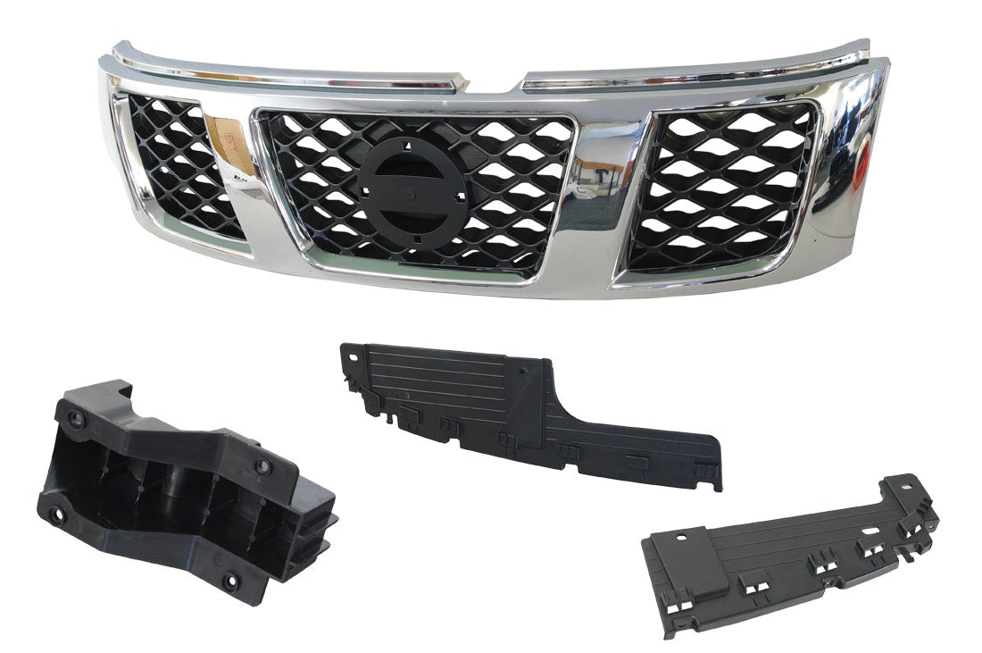 Front Grille (Chrome/Black) Nissan Patrol GU 2004 - 2015 NSPT-GRI-29F - Sterling
