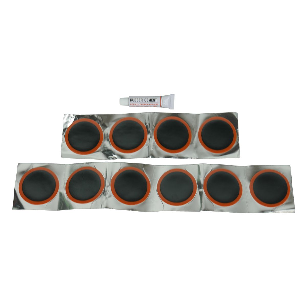 11 Piece Cold Patch Tube Repair Kit 50mm x 10 Cold Patches - HARD UNIT