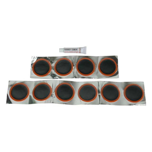 11 Piece Cold Patch Tube Repair Kit 50mm x 10 Cold Patches - HARD UNIT