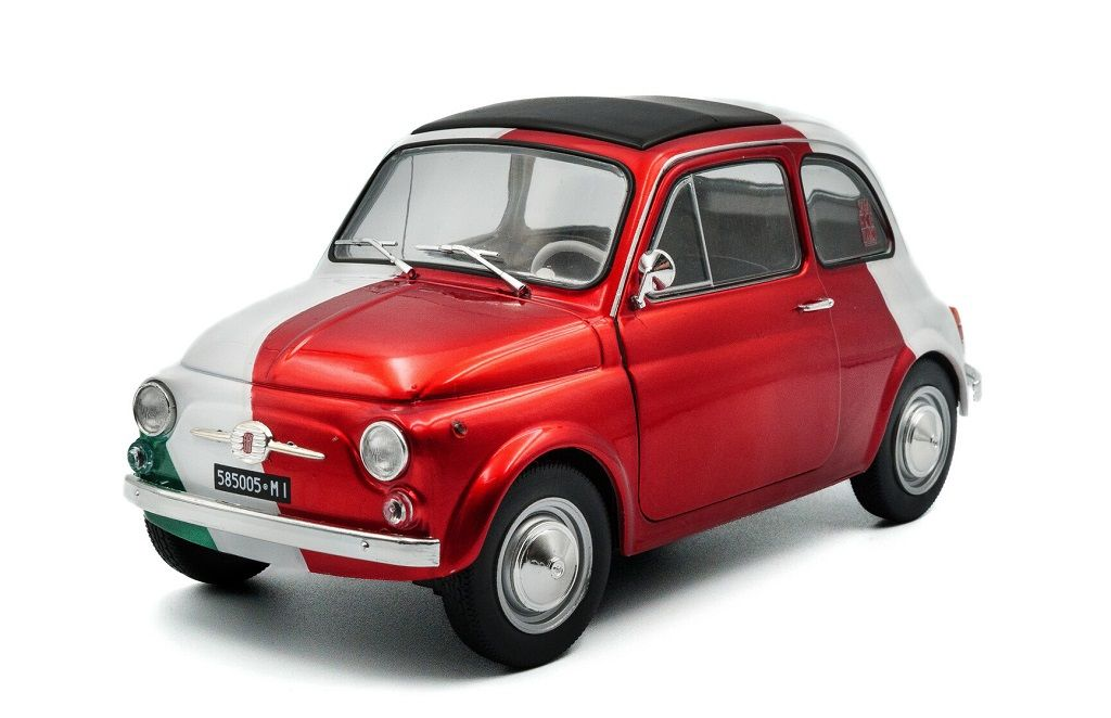 1965 Fiat Tribute to Italia Bi-Colour Diecast Model Car 1:18 Scale (Approx. 25cm) Collectible | Universal Auto Spares