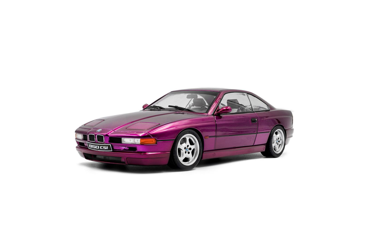 1991 BMW 850 CSi (E31) Daytona Violet Diecast Model Car 1:18 Scale (Approx. 25cm) Collectible | Universal Auto Spares