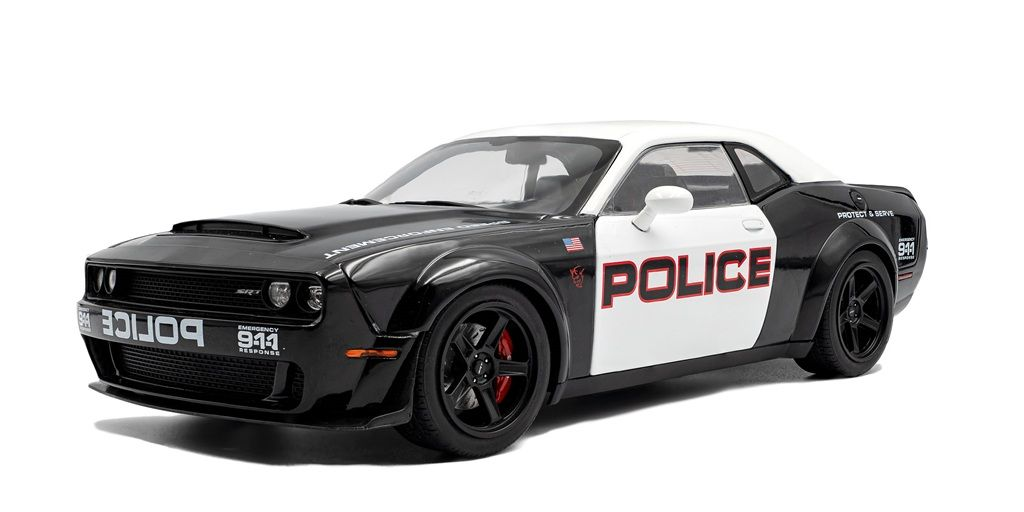 2023 Dodge Challenger R/T Scat Pack Widebody Police Diecast Model Car 1:18 Scale (Approx. 25cm) Collectible | Universal Auto Spares
