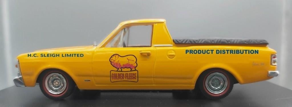 1971 Ford XY Ute Golden Fleece Diecast Model Car 1:43 Scale (Approx. 10–11cm) Collectible