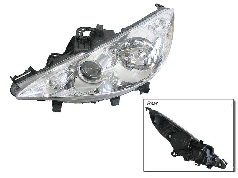 Headlight (LHS, Projector/Halogen, with Fog Lamp) Peugeot 207 A7 2007 - 2009 PG27-HEL-02L - Sterling