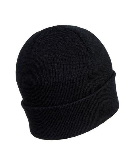 Led USB Beanie Black Knit - HARD UNIT