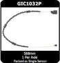 Disc Pad Elect Wear Sensor Fits Front JAGUAR XF X250 X250 4.2L GIC1032P - Protex