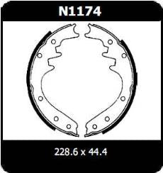 Brake Shoes N1174 - Protex
