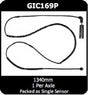 Disc Brake Electronic Wear Sensor Pad Rear GIC169P - Protex