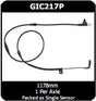 Front Disc Brake Electronic Wear Sensor GIC217P - Protex