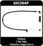 Front Brake Pad Wear Sensor Fits BMW X3 E83 GIC204P - Protex