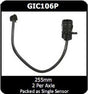Front Brake Pad Wear Sensor Fits Audi S4 S6 C4 GIC106P - Protex