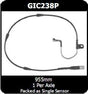 Front Brake Pad Wear Sensor Fits BMW X5 X6 E70 E71 GIC238P - Protex