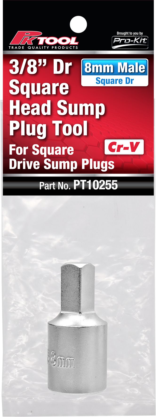 3/8” Dr Square Head Sump Plug Tool - PKTool | Universal Auto Spares