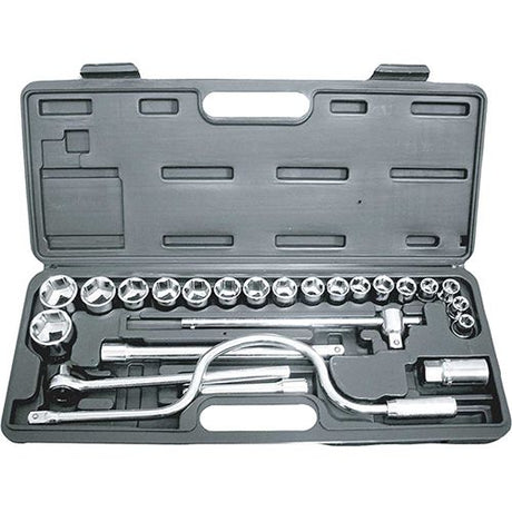 25 Pieces 1/2” Drive Metric Socket Set - PKTool