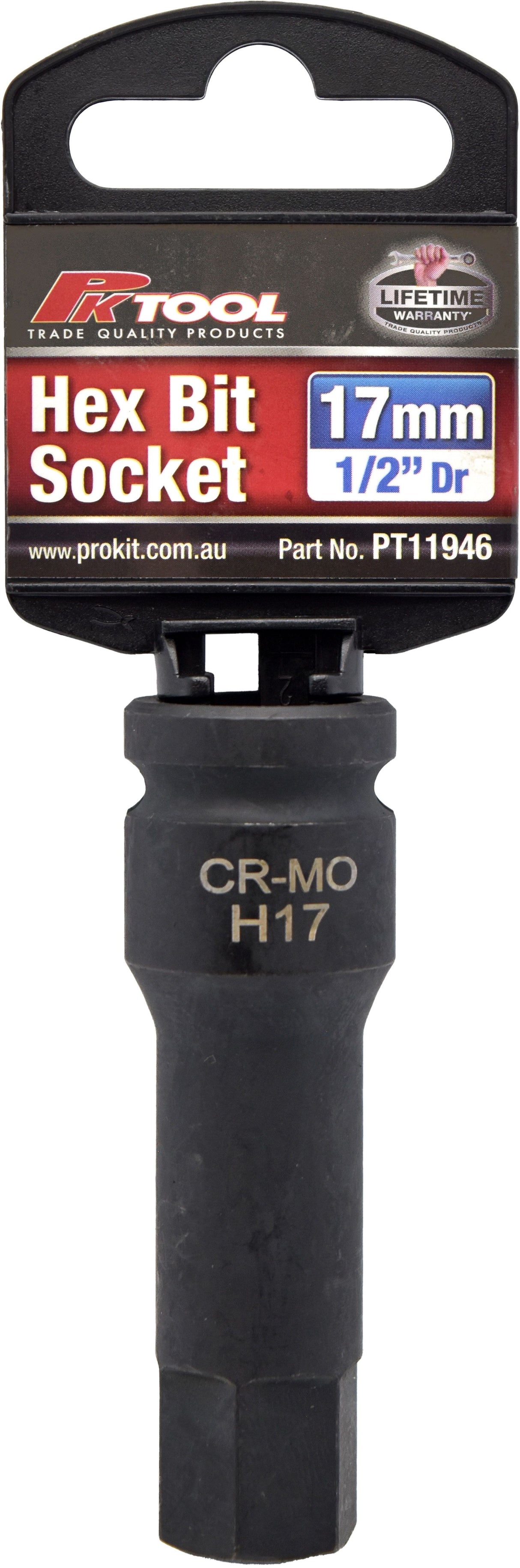 17mm 1/2" Hex Bit Socket - PKTool