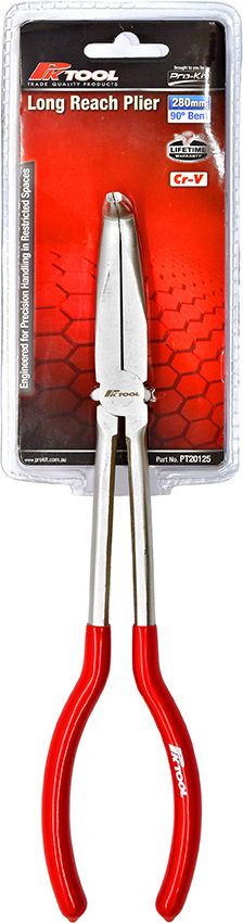 Long Reach Pliers 280mm 45° Bent - PKTool | Universal Auto Spares