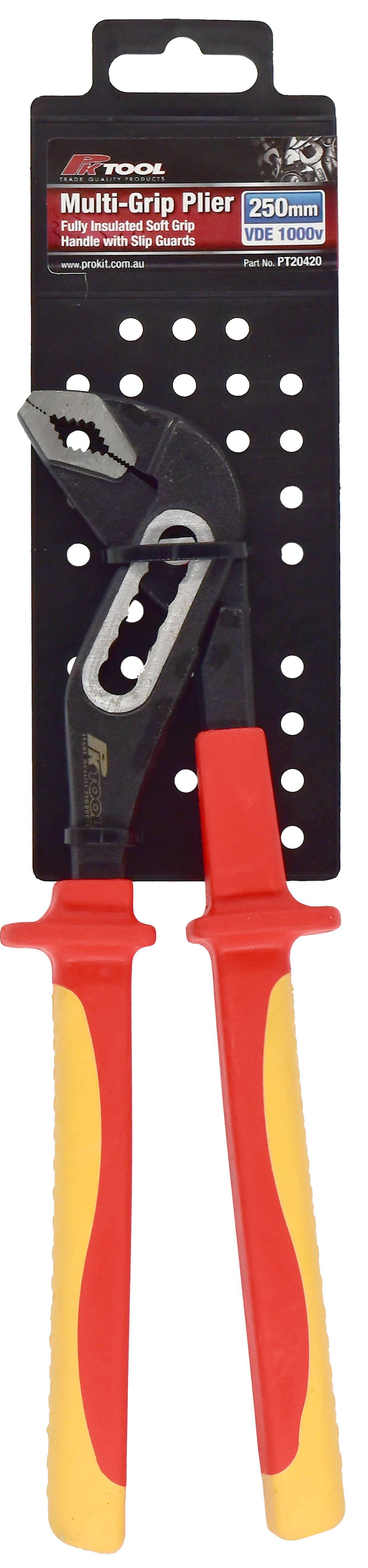 1000V VDE 250mm Multi-Grip Plier - PKTool