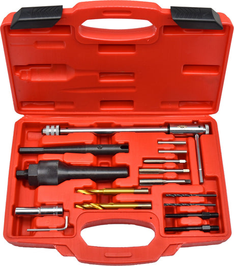 16 Pieces Glow Plug Removal & Thread Repair Kit - PKTool