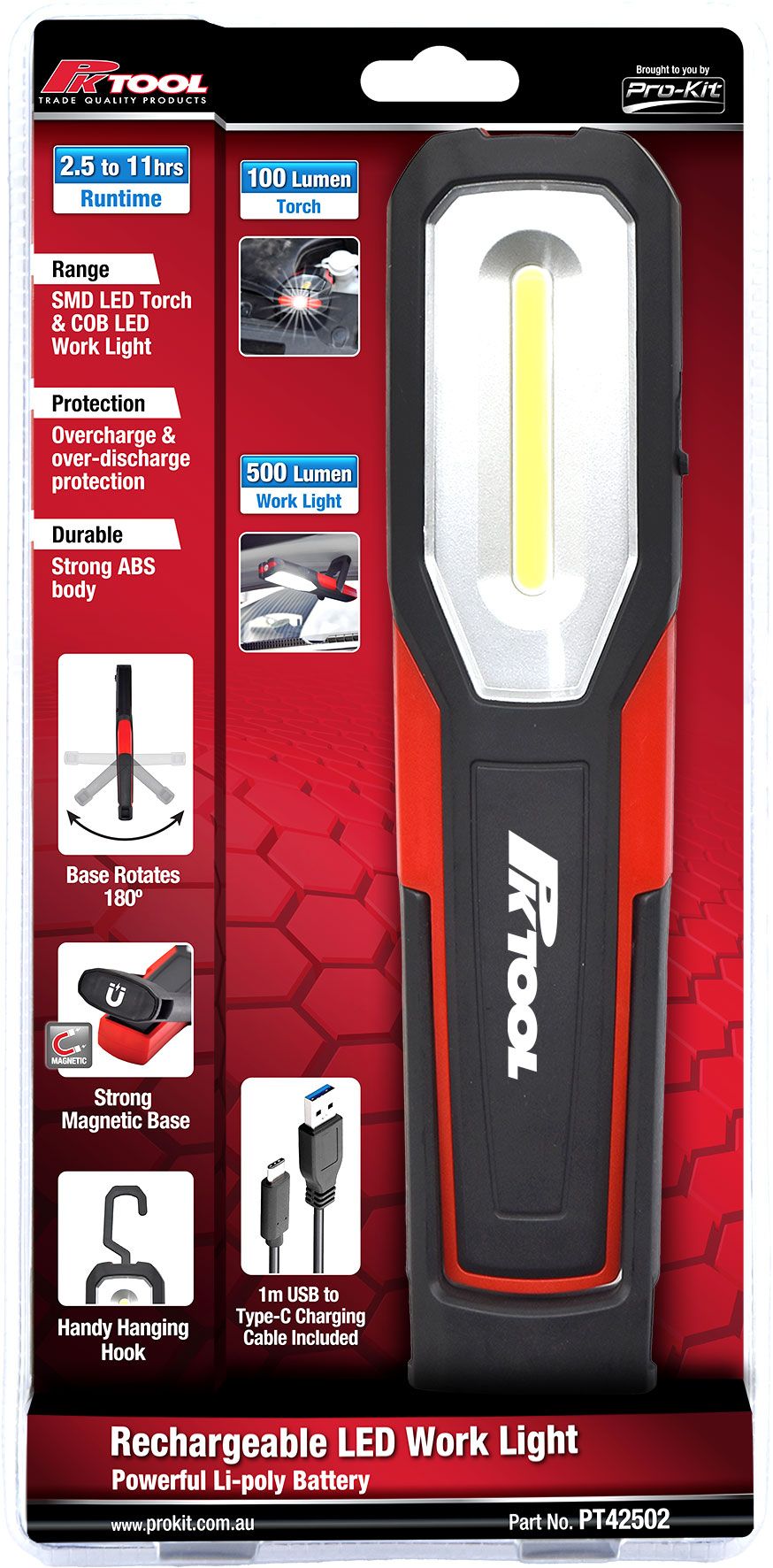 Rechargeable LED Work Light - PKTool