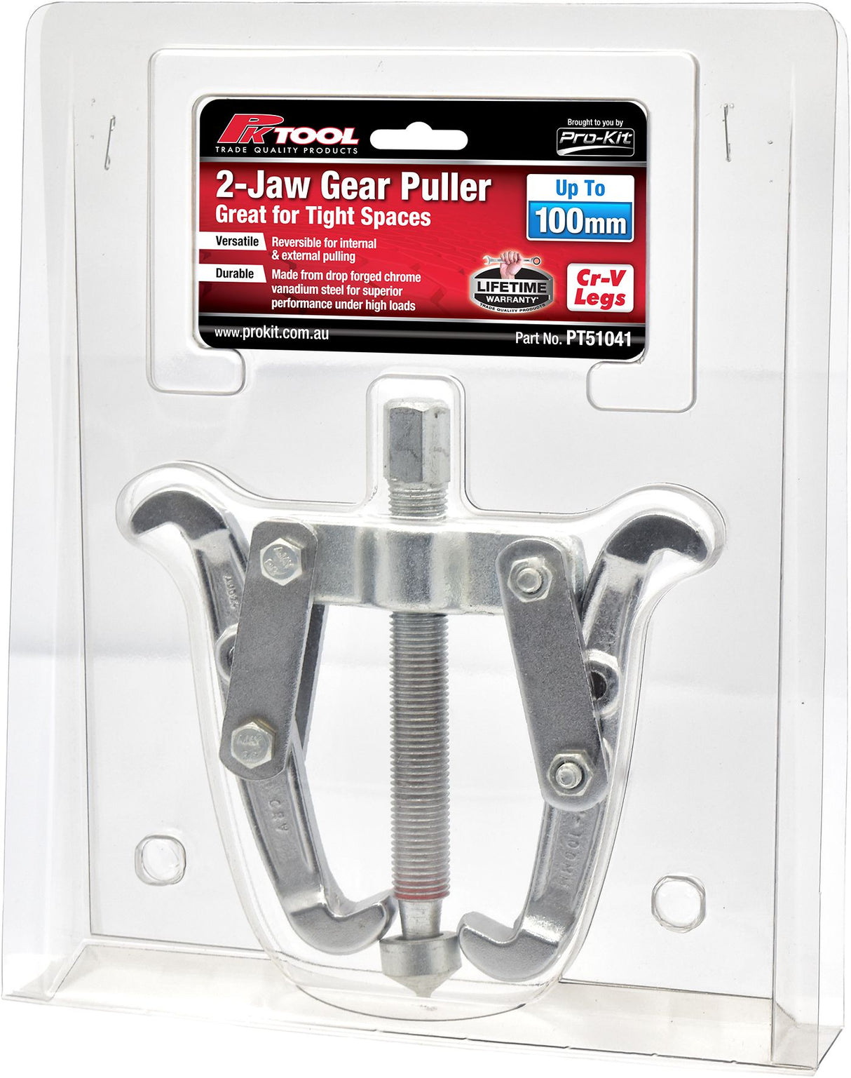 100mm 2-Jaw Gear Puller - PKTool
