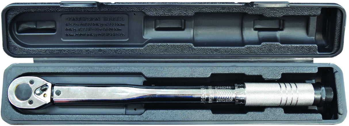Torque Wrench 3/8'' Drive Twist Click 19 To 110nm With Case - PKTool