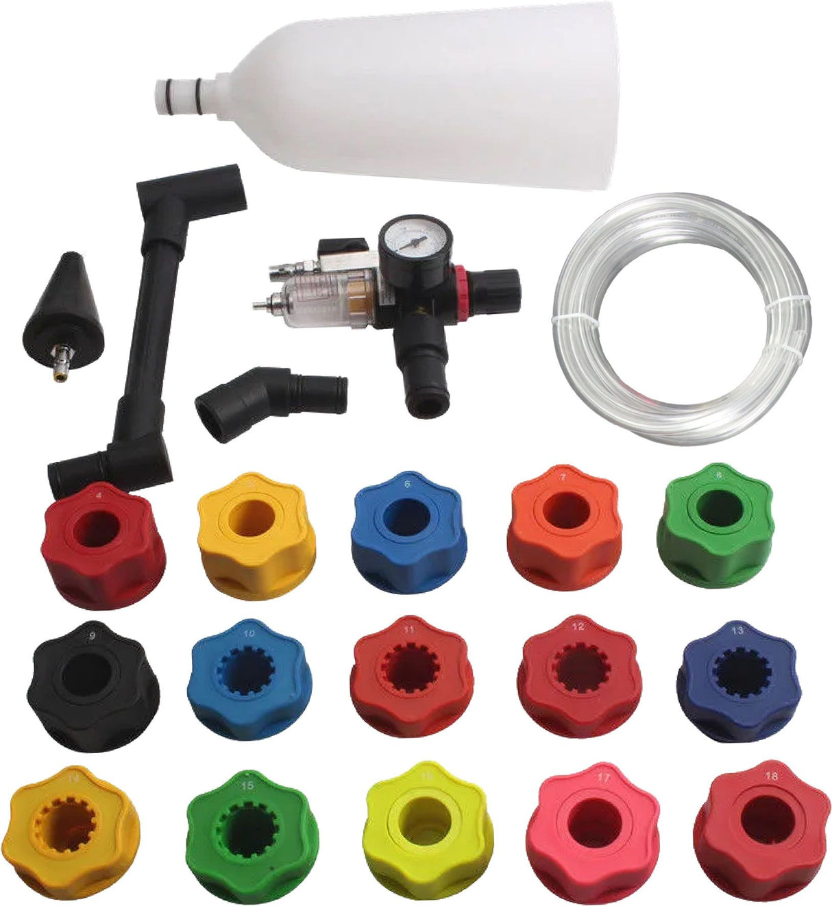 20 Pieces Pressurised Rapid Engine Oil Draining & Filling System - PKTool