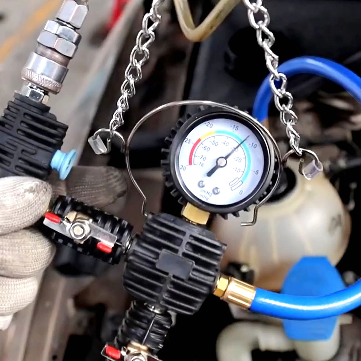 29 Pieces Cooling System Pressure Tester & Vacuum Refill Master Kit – PKTool | Universal Auto Spares