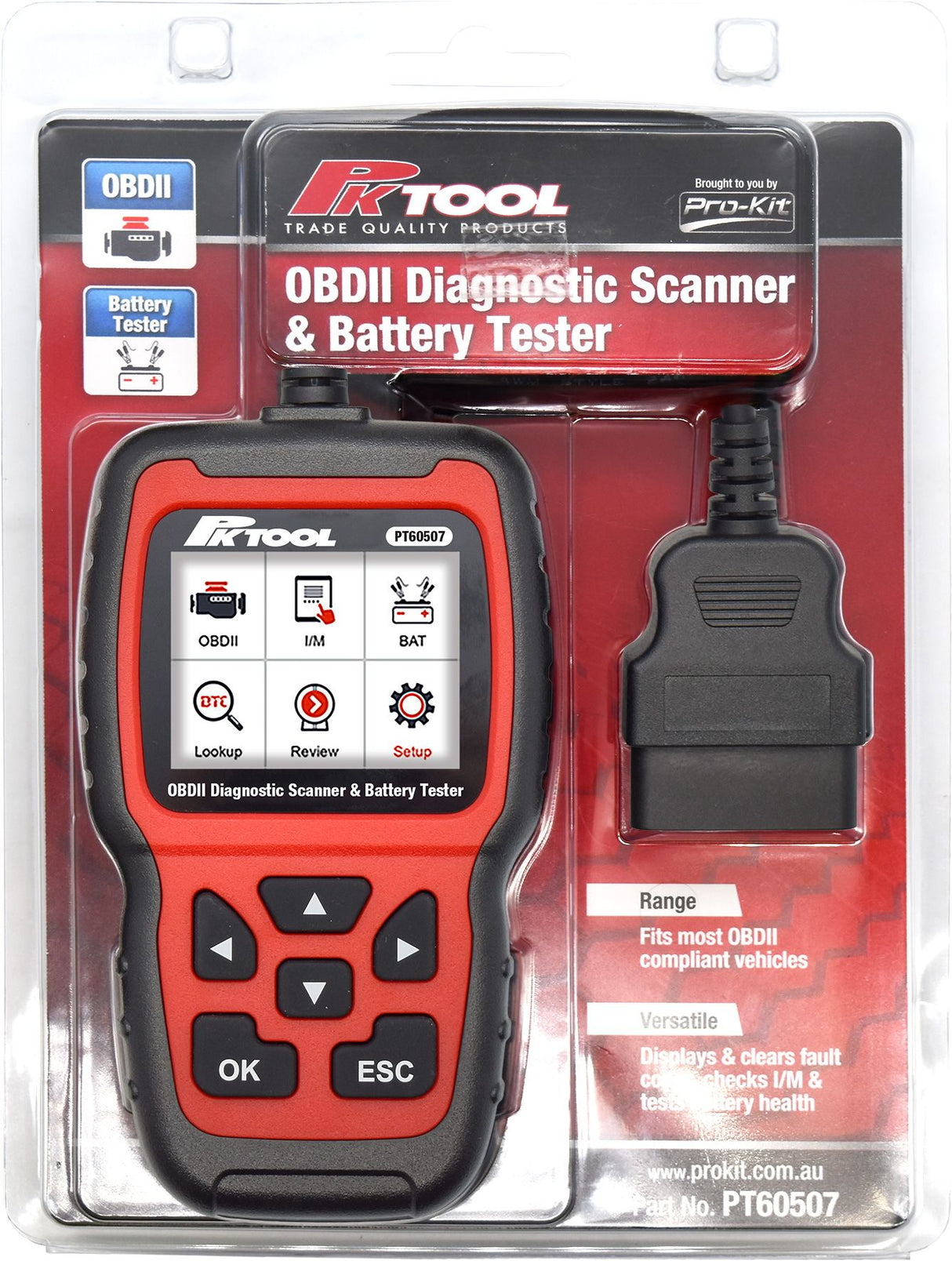 OBDll Diagnostic Scanner & Battery Tester - PKTool | Universal Auto Spares
