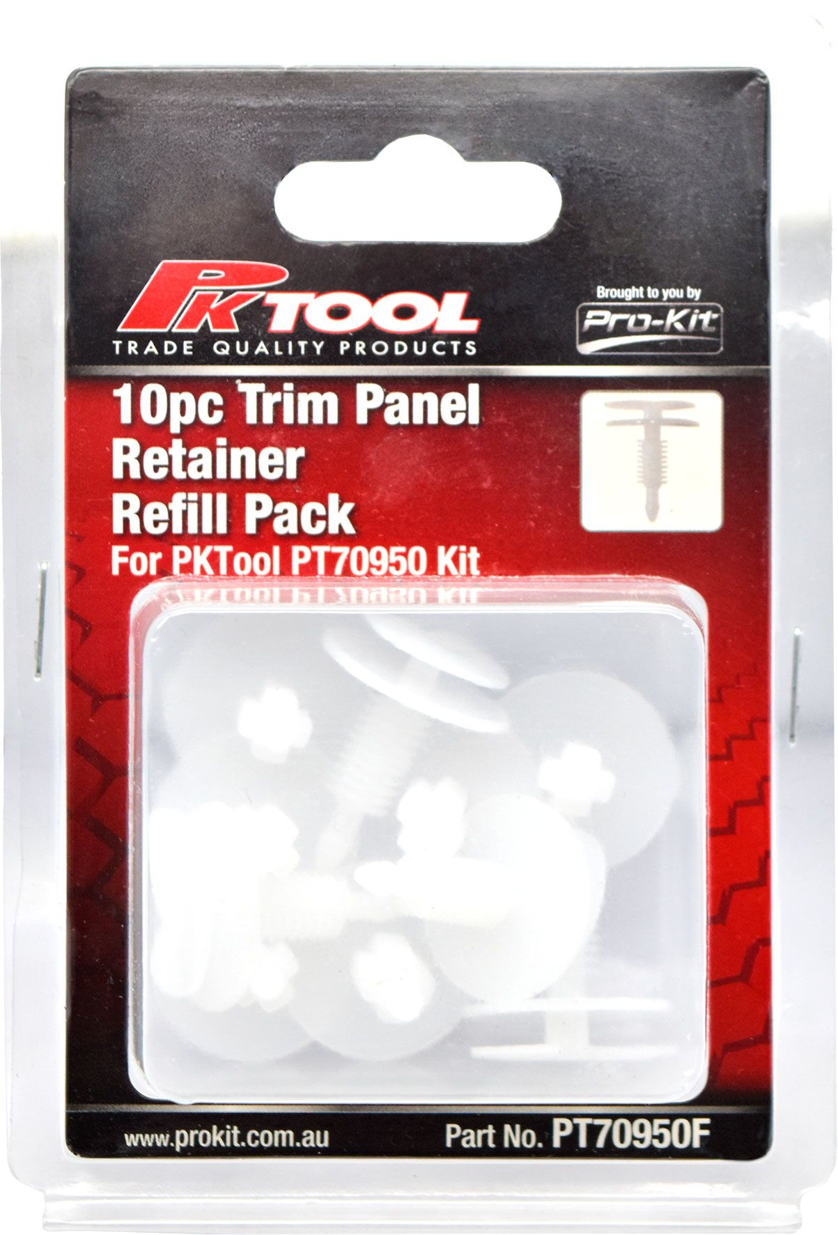 10pc Trim Clips Refill Pack Trim Panel Retainer (D169) - PKTool | Universal Auto Spares