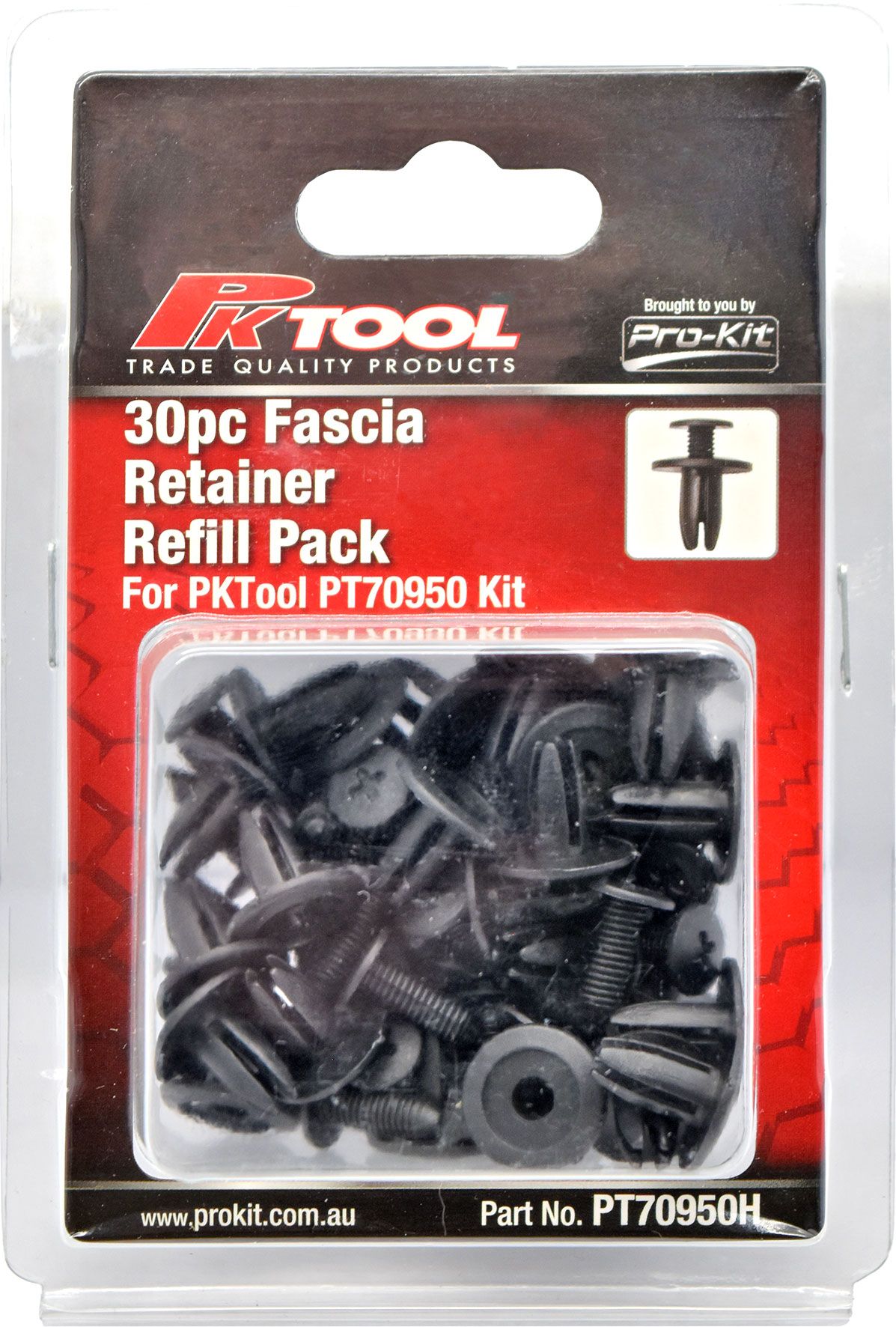 30pc Trim Clips Refill Pack Fascia Retainer (C05) - PKTool | Universal Auto Spares