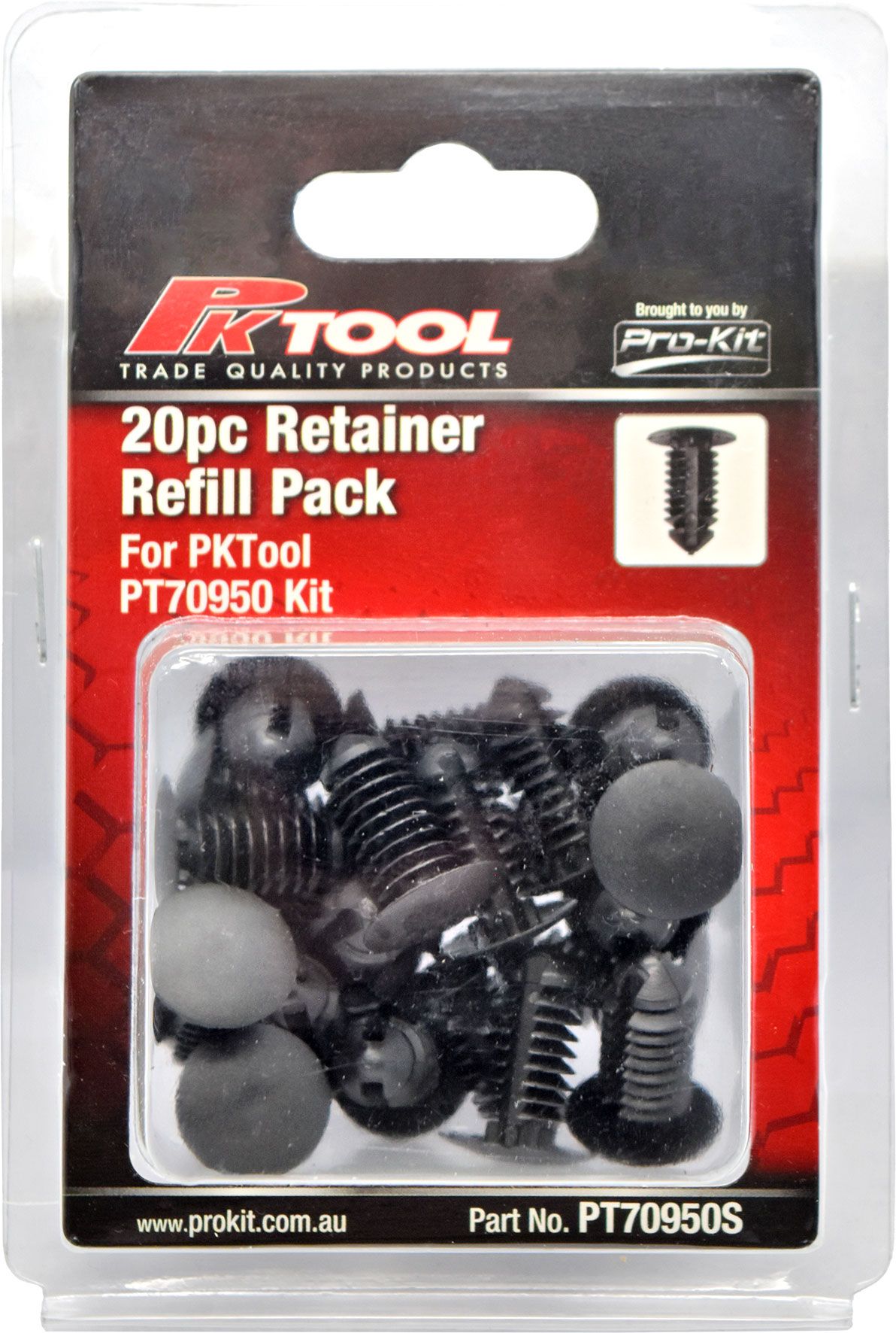 20pc Trim Clips Refill Pack All Purpose Retainer (A133) - PKTool | Universal Auto Spares
