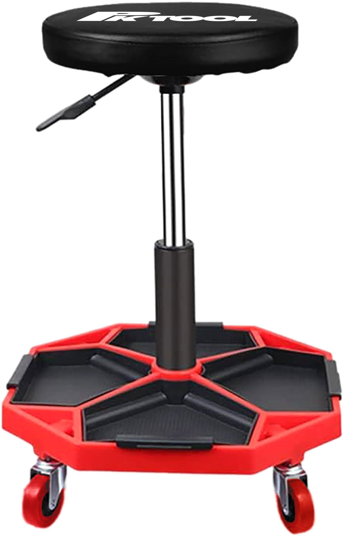 Height Adjustable Mechanics Seat with Pneumatic Lift & Tool Trays - PKTool | Universal Auto Spares