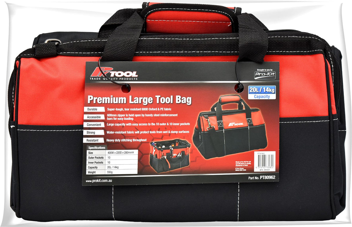 Heavy Duty Light Weight Tool Bag with Multiple Pockets - PKTool | Universal Auto Spares