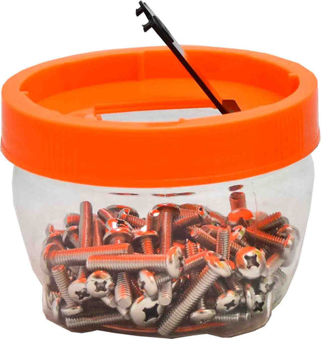 Smart Storage Jar 4pc Medium 10oz Stack & Interlock Each Other - PKTool