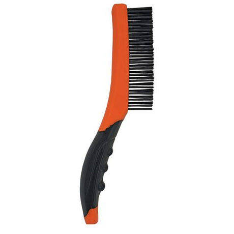 25cm (10”) 4 Row Steel Wire Brush - PKTool | Universal Auto Spares