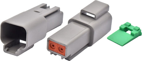 4 Piece Female Two Cavity Connector & Wedgelock - PKTool | Universal Auto Spares