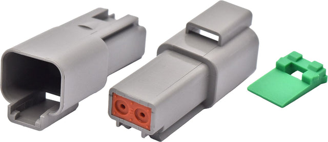 4 Piece Female Two Cavity Connector & Wedgelock - PKTool | Universal Auto Spares